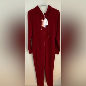 YITTY  Pet Me Heart Pocket Onesie Red Women's